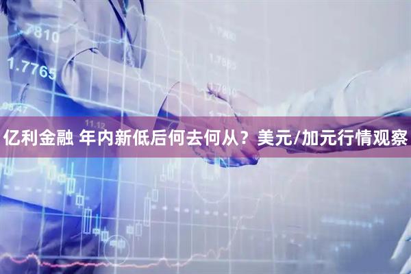 亿利金融 年内新低后何去何从？美元/加元行情观察